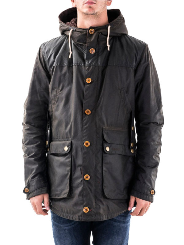 The Best Shops BARBOUR: padded coats - Game Waxed padded parka